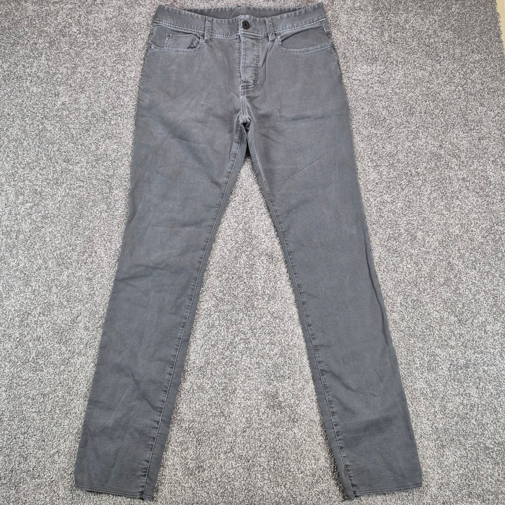James Perse 5-Pocket Stretch Bedford Cord Pants Mens 30 Gray Courduroy